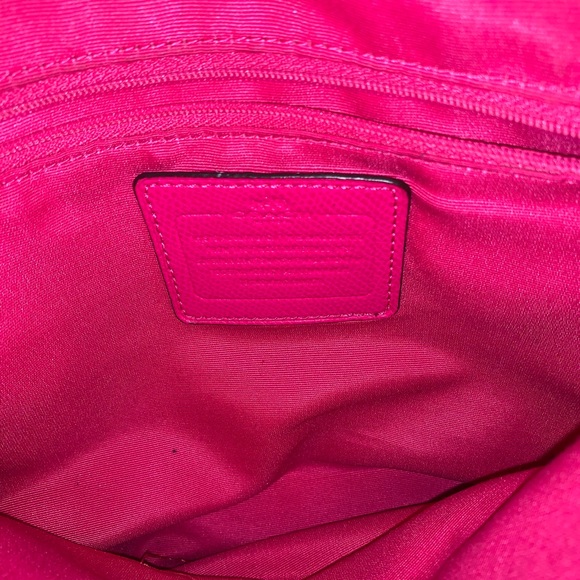 Coach Signature Brown and Pink Crossbody Bag - Picture 4 of 6